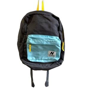 New Balance Kids Classic Gray/Blue Backpack. 16"x12"x5"